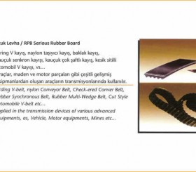Kauçuk Ürünler - Rubber Products